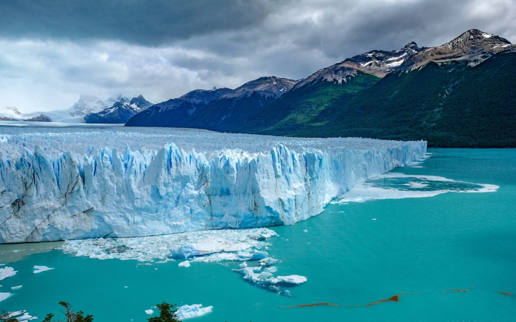 Granite peaks and clear blue water in Patagonia